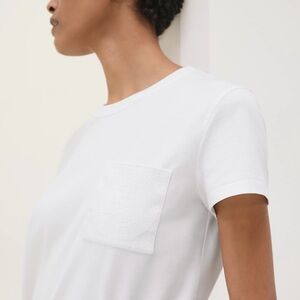BNWT* Hermes T-shirt droit poche brodée